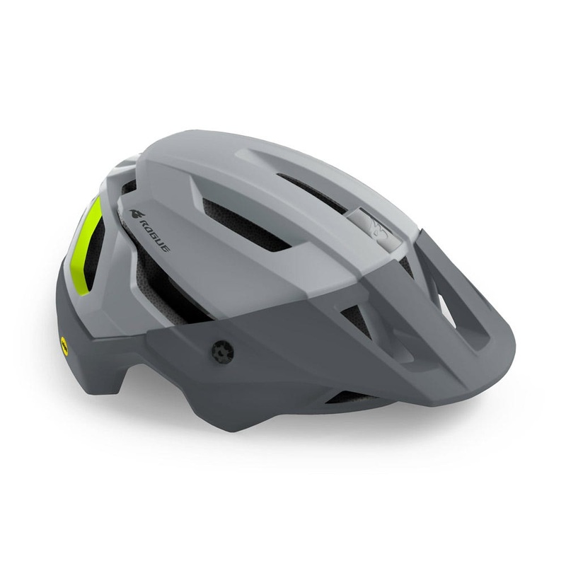 MET Bluegrass Rogue MIPS MTB Helmet Grey/Fluro Yellow