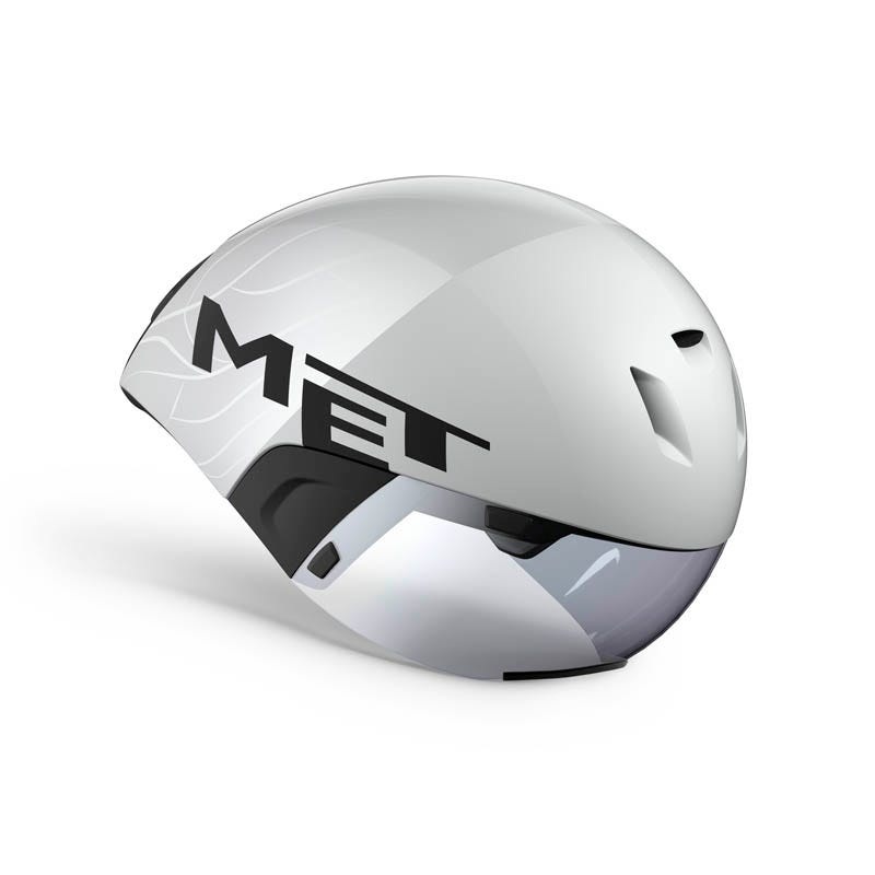 MET Codatronca Triathlon Helmet White/Silver