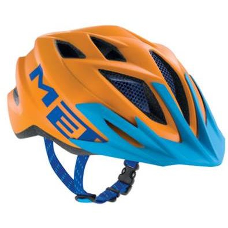 MET Crackerjack Helmet Orange/CyanYouth
