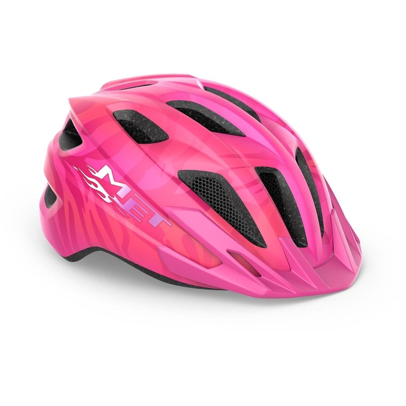 MET Crackerjack MIPS Kids Helmet Pink/Matt with LIGHT