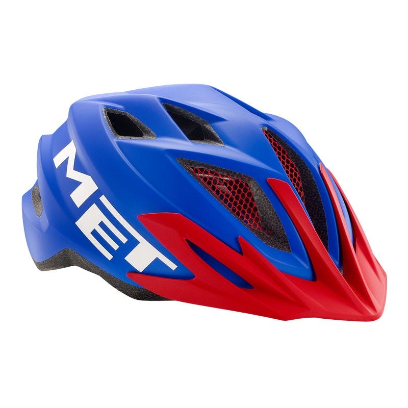 MET Crackerjack Youth Helmet Blue/Red