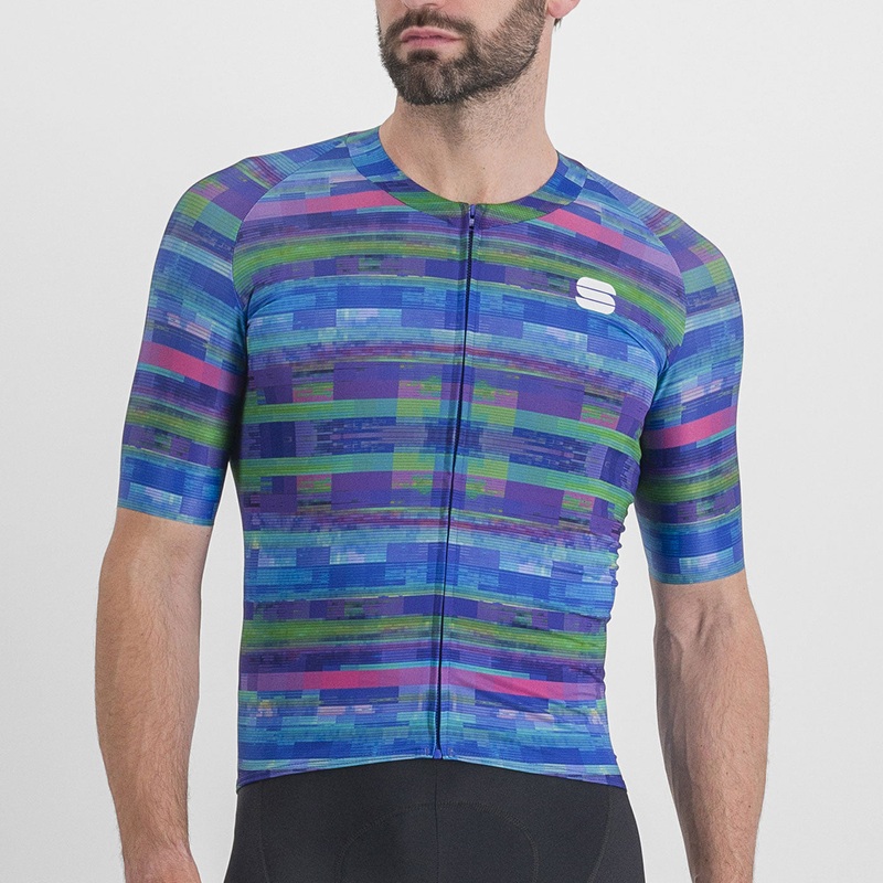 Sportful Glitch Bomber jersey - Blue