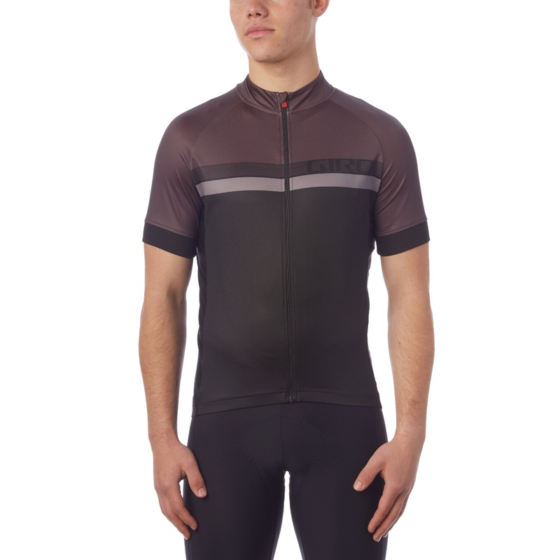 Giro Chrono Sport Sublimated Short Sleeve Jersey Black/Grey Stripe