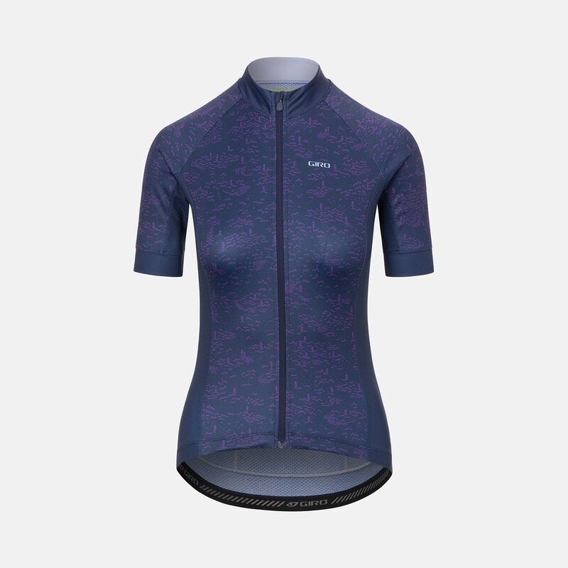 Giro Chrono Sport Women's Jerseys Midnight Blue Scree