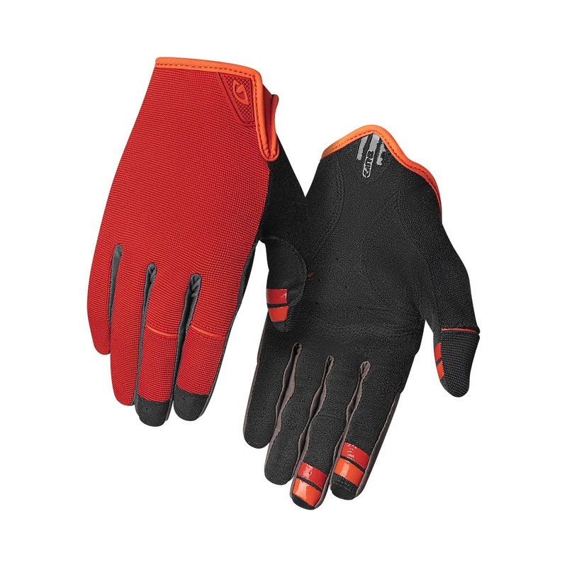Giro DND Full Finger Gloves Red/Orange