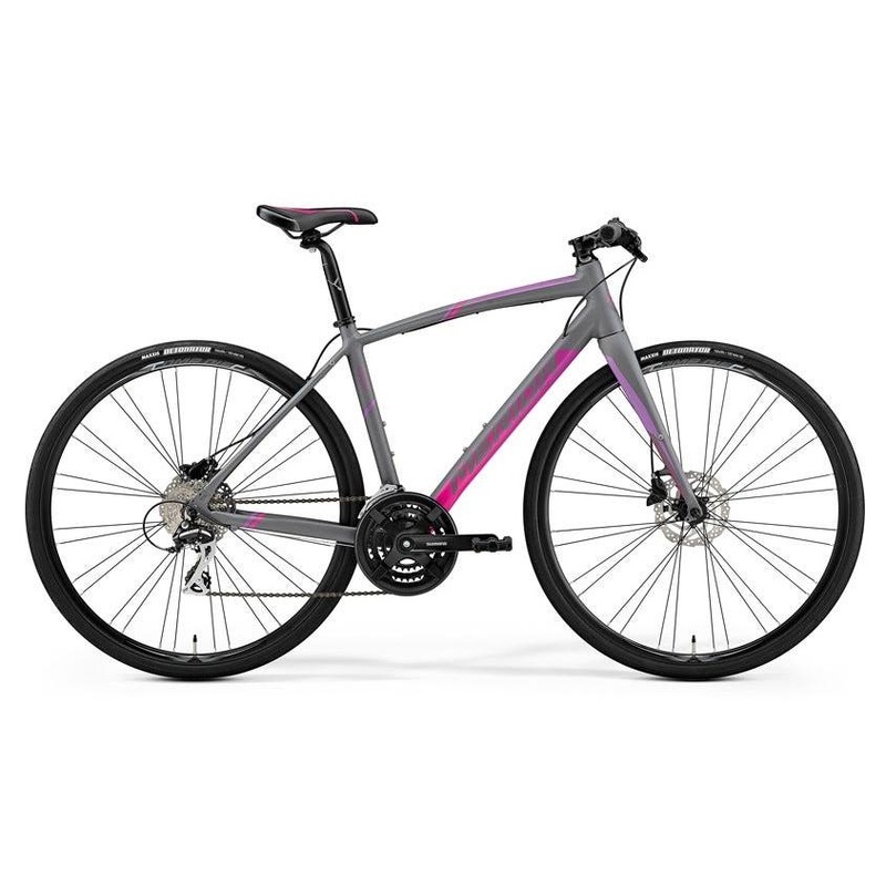 Merida Speeder 100 Womens Flat Bar Road Bike Grey/Pink/Purple (2020)