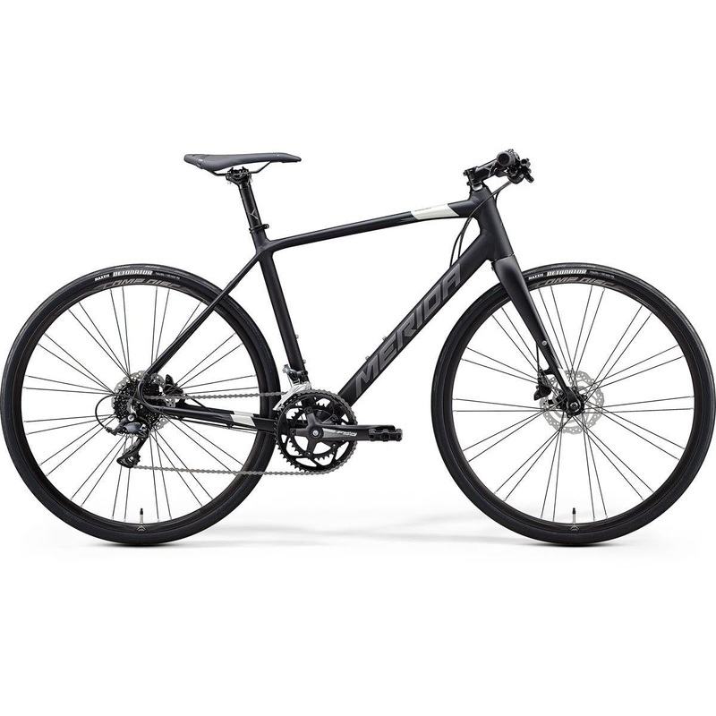 Merida Speeder 200 Flat Bar Road Bike Matt Black/Silver (2020)