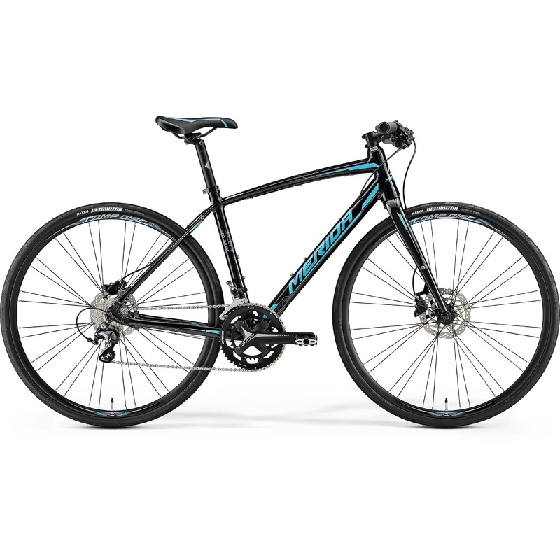 Merida Speeder 300 Juliet Womens Flat Bar Road Bike Metallic Black /Sky Blue (2017)