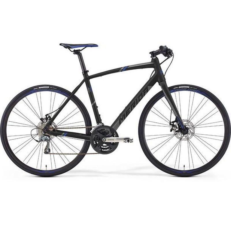 Merida Speeder 40-D Flat Bar Road Bike Matt Black/Blue