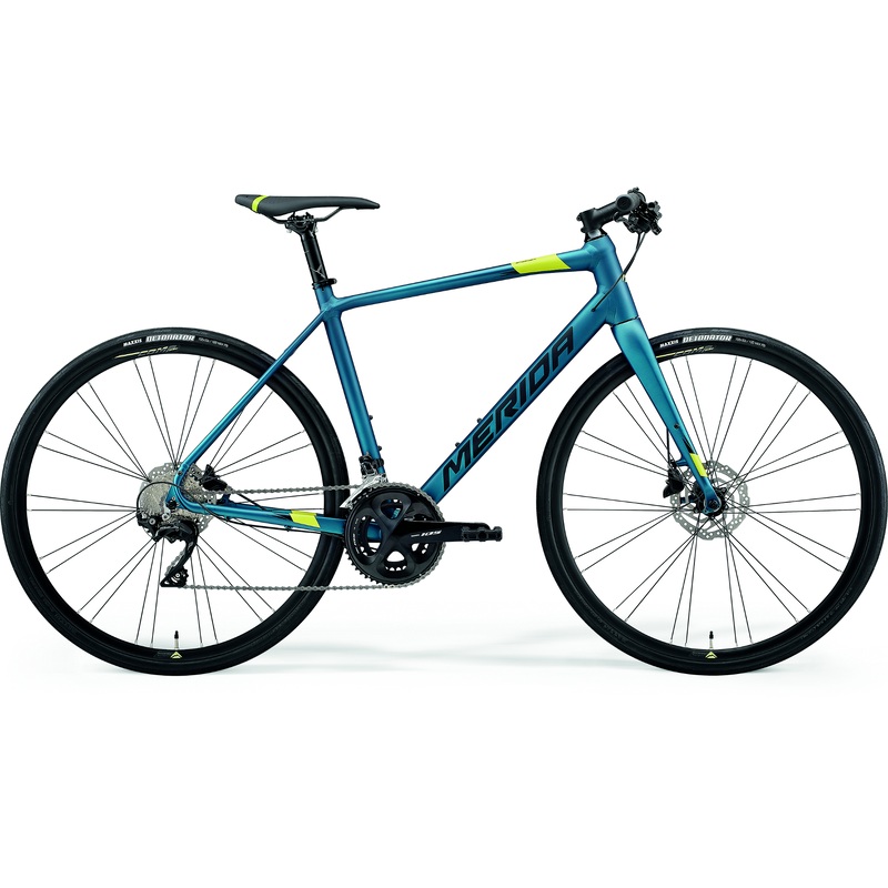 Merida Speeder 400 Flat Bar Road Bike Silk Teal/Lime/Black (2021)
