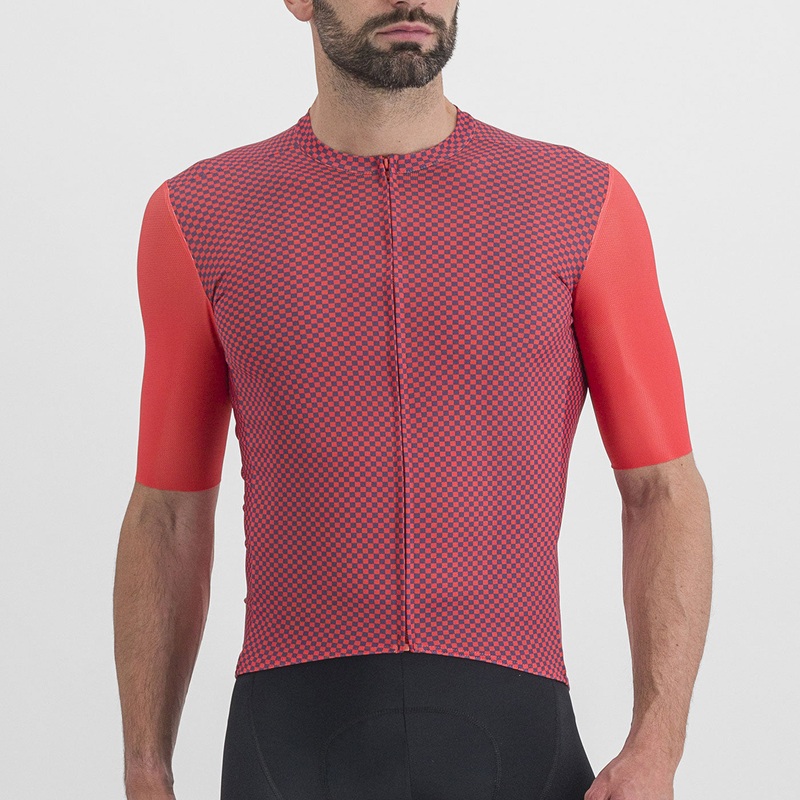 Sportful Checkmate jersey - Red violet