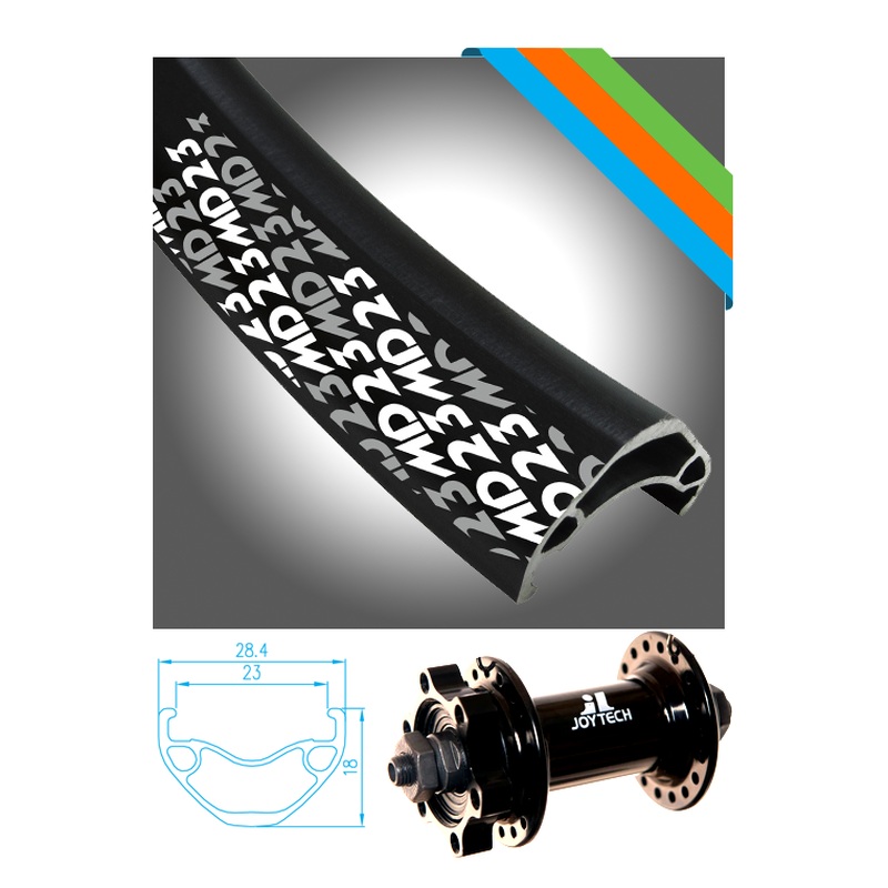 Alex Rim 700C, 29er MD23 with Joytech Hub, Front Wheel, 6 Bolts Dic Brake Compatible