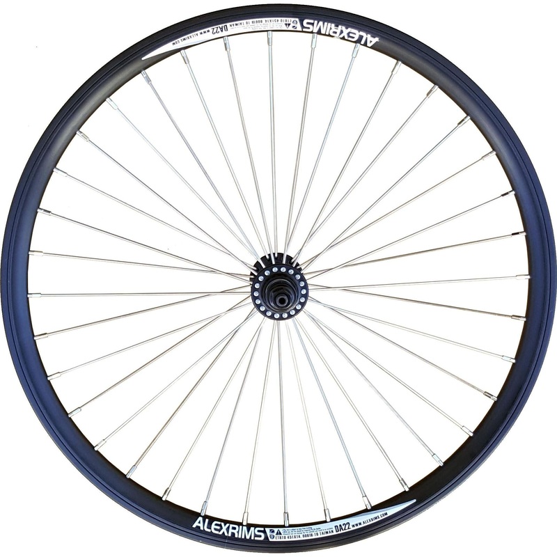 Alexrims DA22 Front BMX Wheel 20 x 1 3/8'' 36H 3/8'' Axle Black