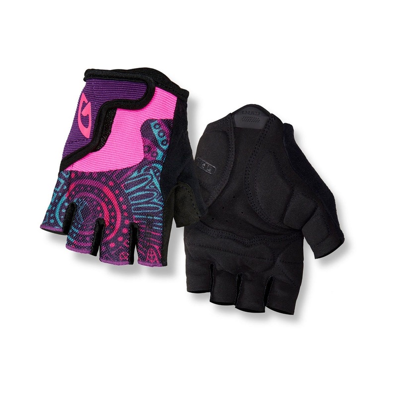 Giro Bravo Short Finger Youth Gloves Purple Blossom