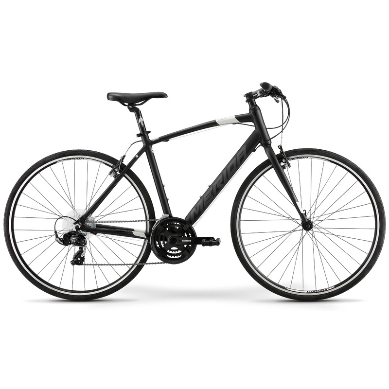 Merida Speeder 10 V Flat Bar Road Bike Matt Black/Silver