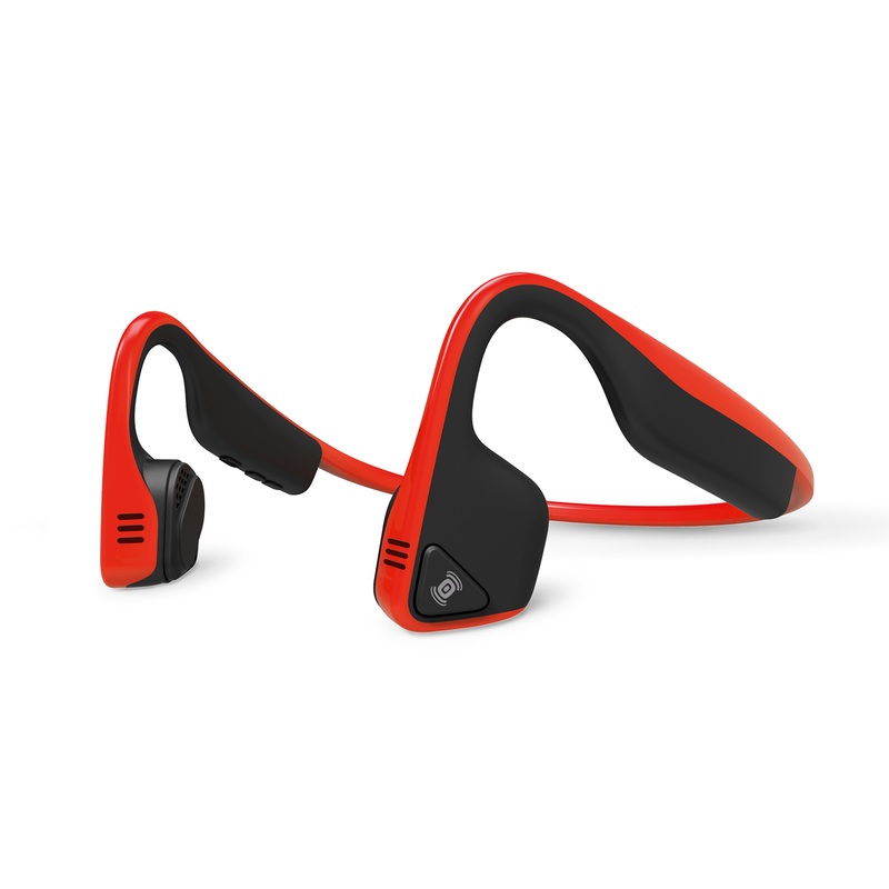 Aftershokz Titanium Wireless Headphones with Dual Mic Red
