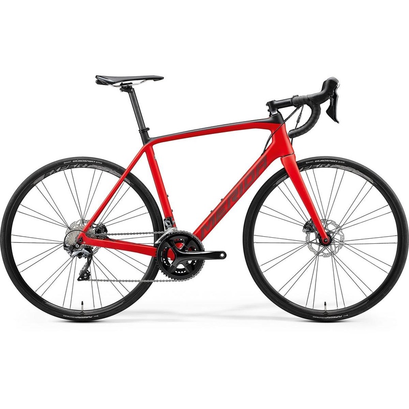 Merida Scultura Disc 5000 Road Bike Silk Race Red/Black (2020)
