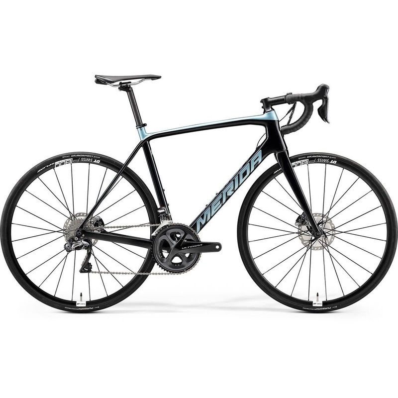 Merida Scultura Disc 7000 E Road Bike Transparent Blue/Silver (2020)