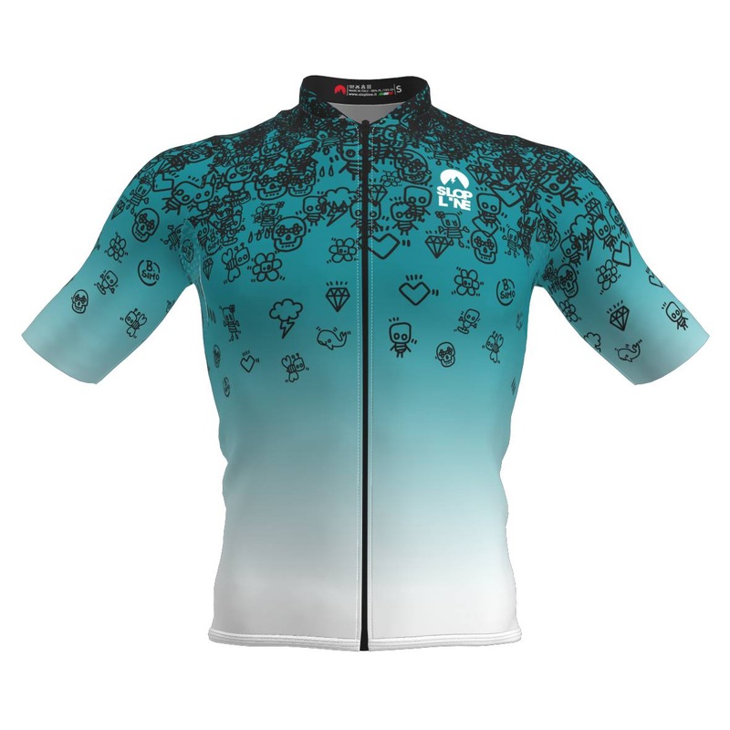 Slopline Sormano Petrol Rain jersey