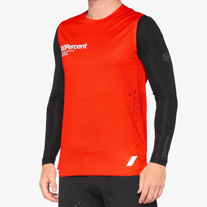 100% R-Core CONCEPT Sleeveless Jersey - Red