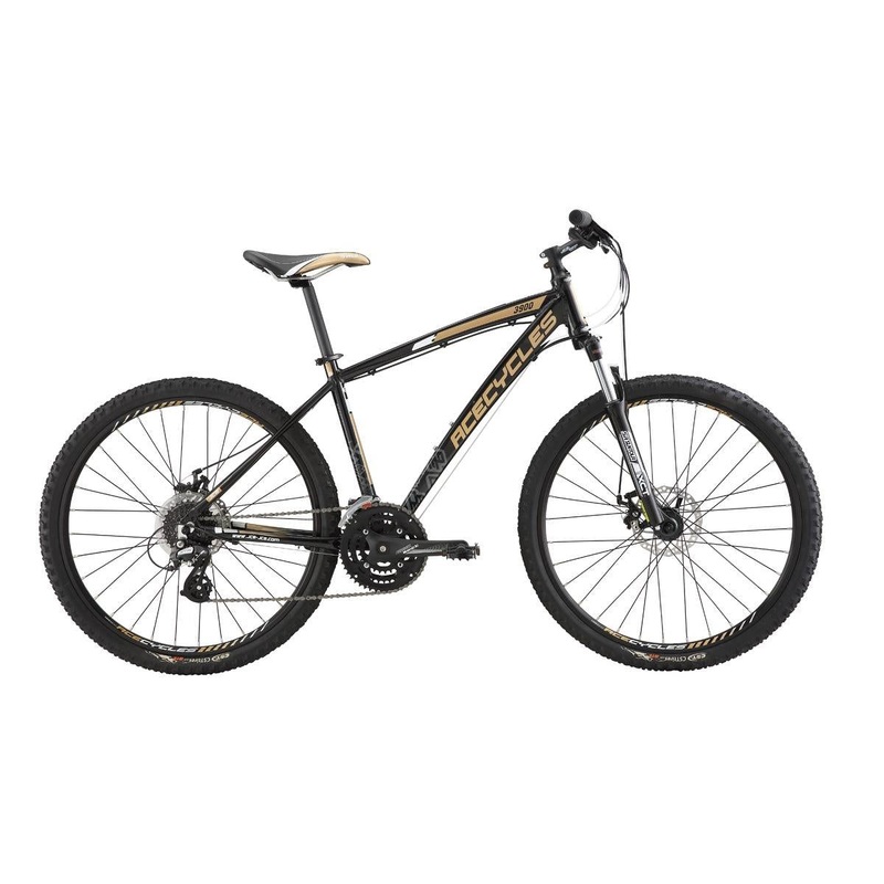 Ace Cycles 3900 Mountain Bike Black/Gold Medium (2020)