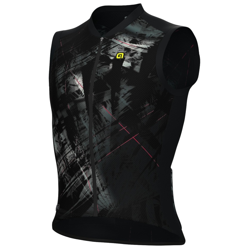 Ale PR-E Mirror sleeveless jersey - Black