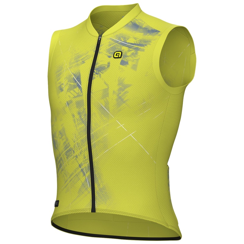 Ale PR-E Mirror sleeveless jersey - Yellow
