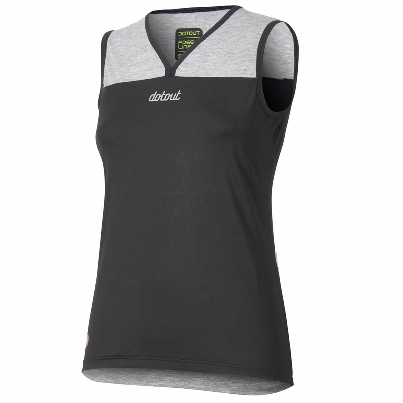 Dotout Flip Muscle woman sleeveless T-shirt - Black