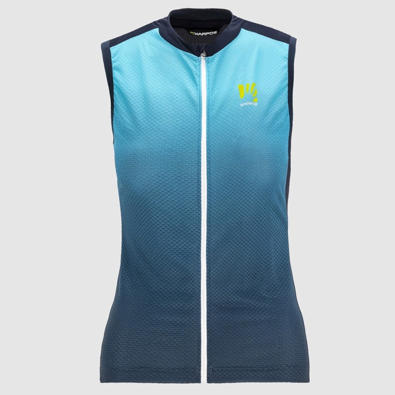 Karpos verve Evo women sleeveless jersey - Light blue