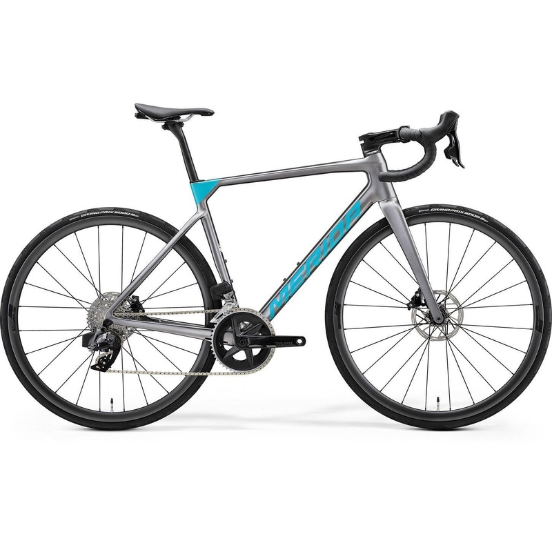 Merida Scultura 7000 Drop Bar Road Bike Gunmetal Grey/Teal