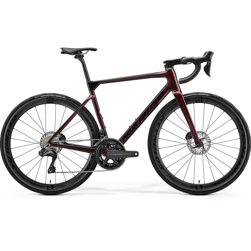 Merida Scultura 8000 Drop Bar Road Bike Burgundy Red/Black