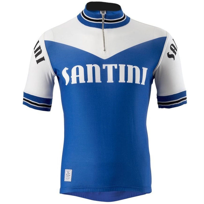 Santini Wool Heritage jersey - Light blue