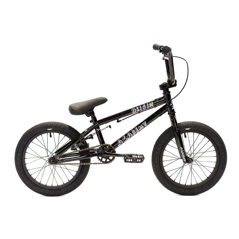 Academy Origin 16 Kids BMX Bike Gloss Black/Black