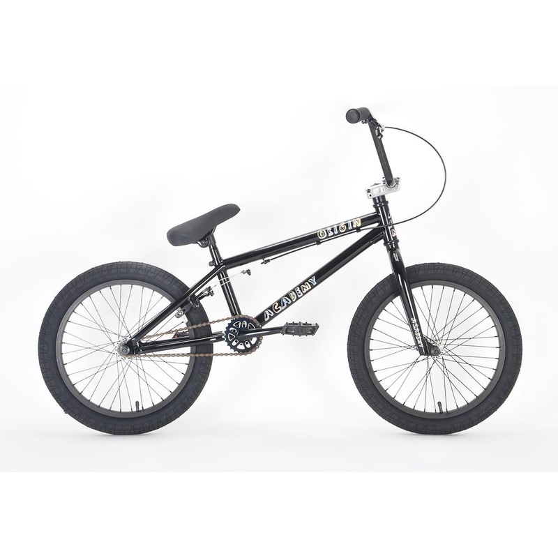 Academy Origin 18 Kids BMX Bike Gloss Black/Polished