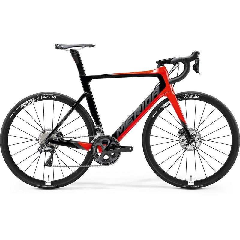 Merida Reacto Disc 7000 E Road Bike Glossy Red/Black (2020)