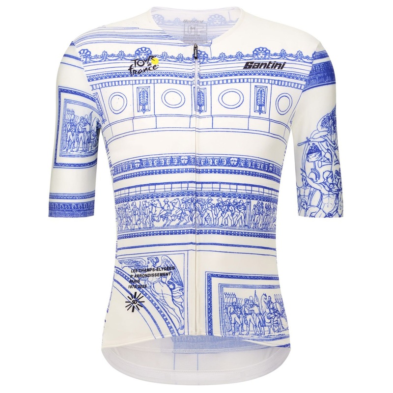 Santini Tour de France Arc de Triomphe jersey - White