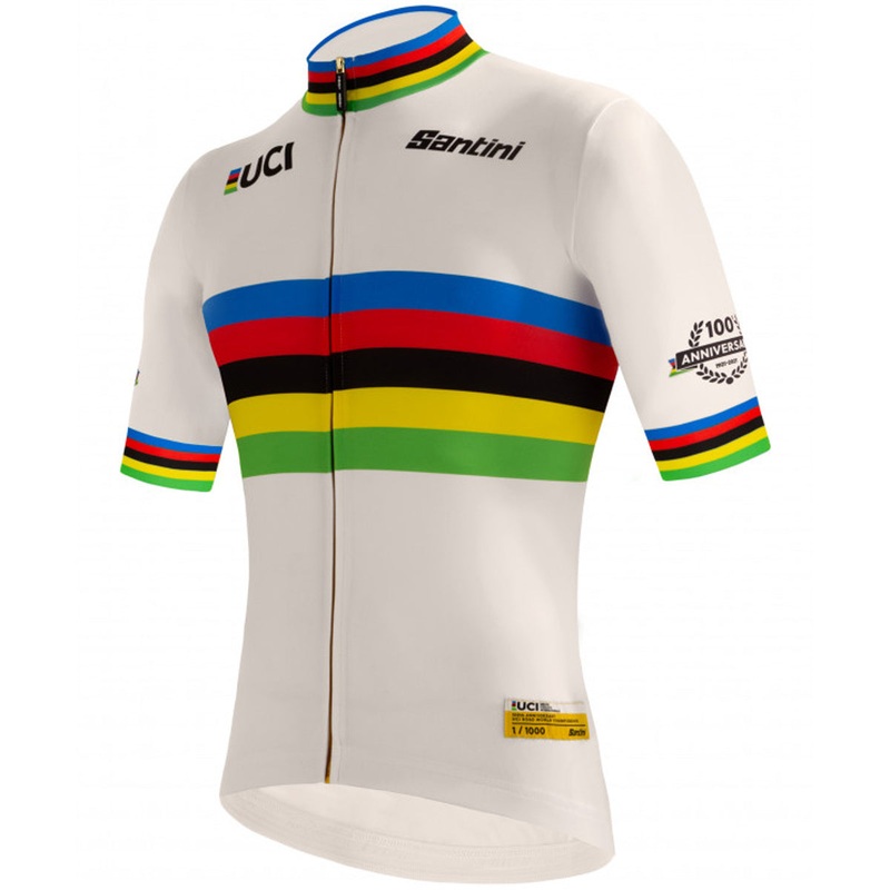 Santini UCI Road 100 Gold jersey