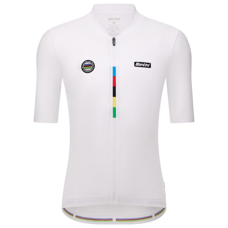 Santini UCI World Champion jersey - White