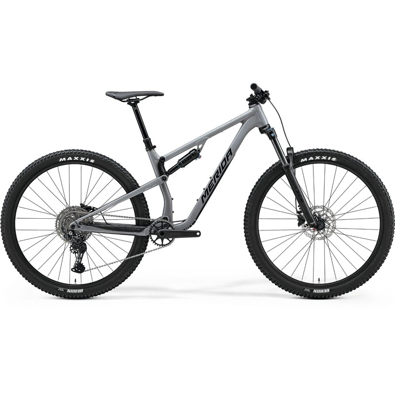 Merida One-Twenty 300 Dual Suspension Mountain Bike Silk Cool Grey Black/Silver