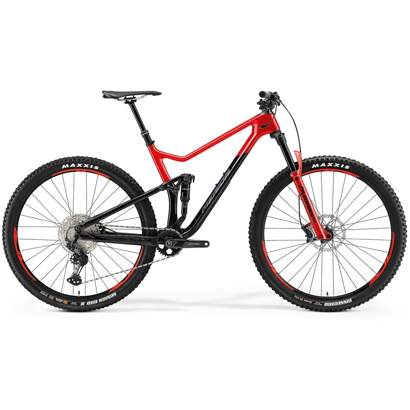 Merida One-Twenty 3000 Dual Suspension Mountain Bike Black/Glossy Red