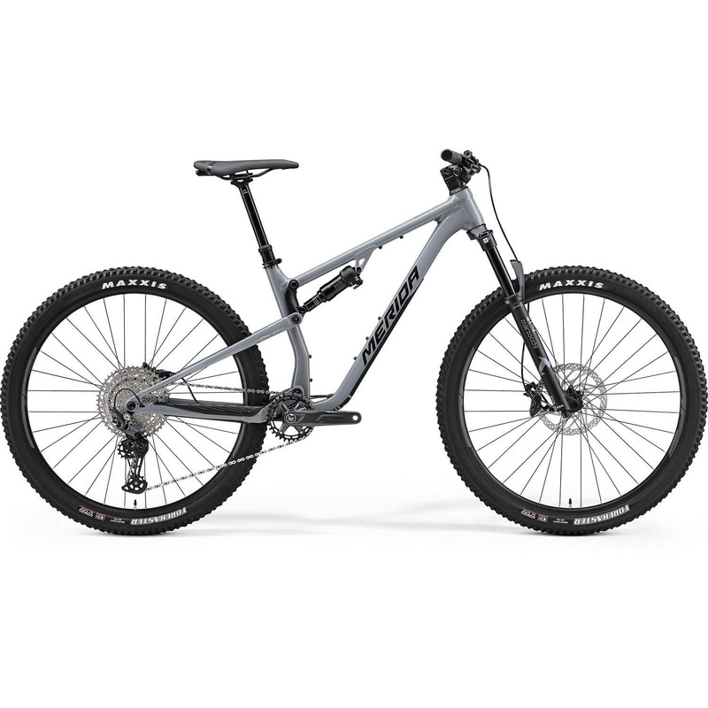 Merida One-Twenty 600 Dual Suspension Mountain Bike Silk Cool Grey Black/Silver