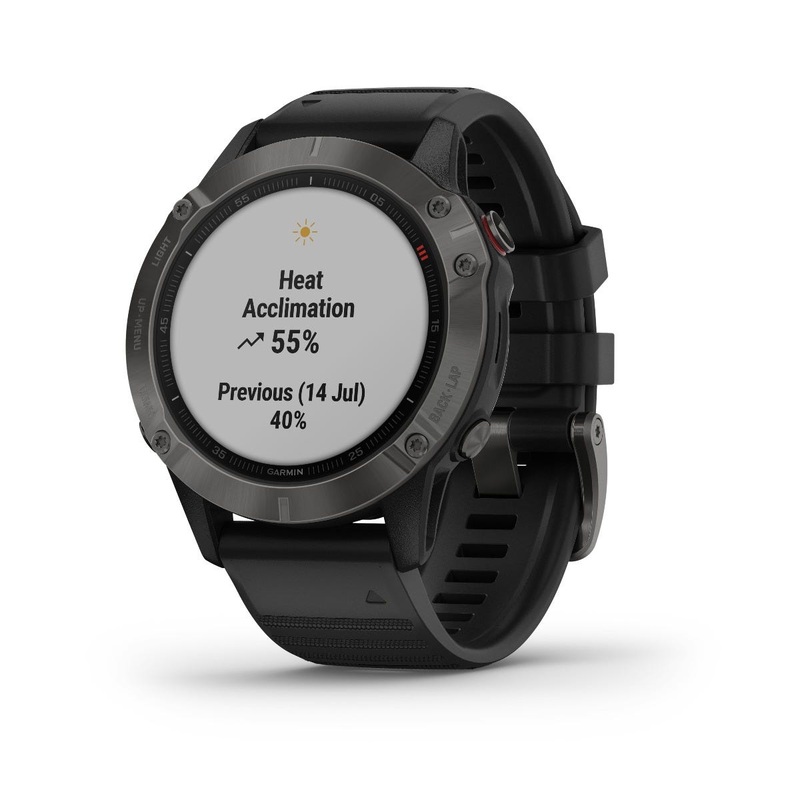 Garmin Fenix 6 Watch Sapphire Grey/Black