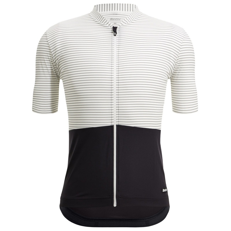 Jersey Santini Color Stripe - White