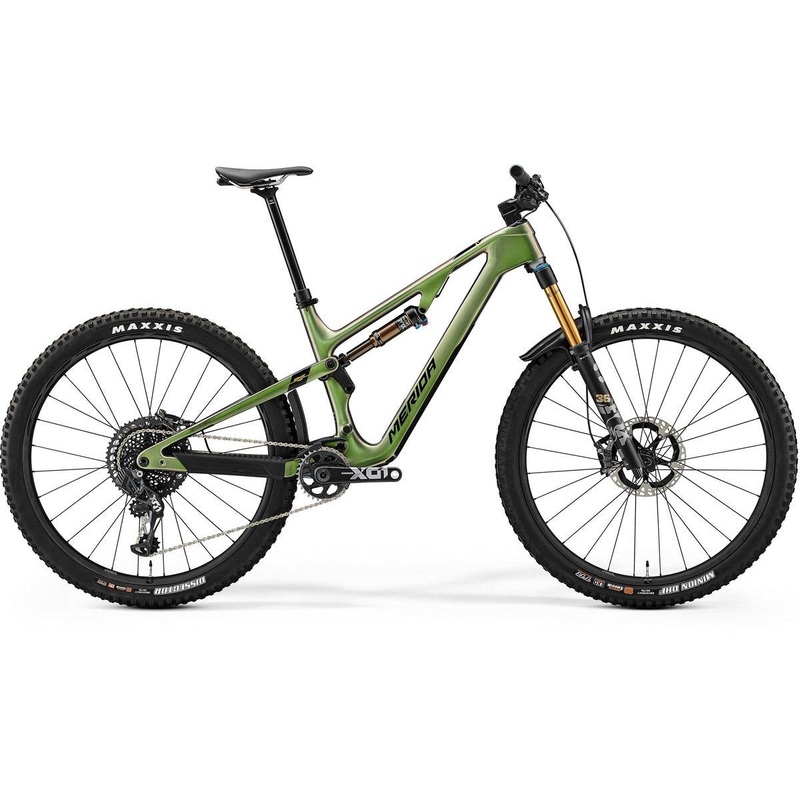 Merida One-Forty 10K Dual Suspension Mountain Bike Chameleon Green/Black/Gold