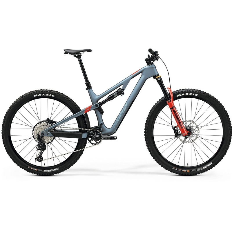 Merida One-Forty 6000 Dual Suspension Mountain Bike Steel Blue/Race Red