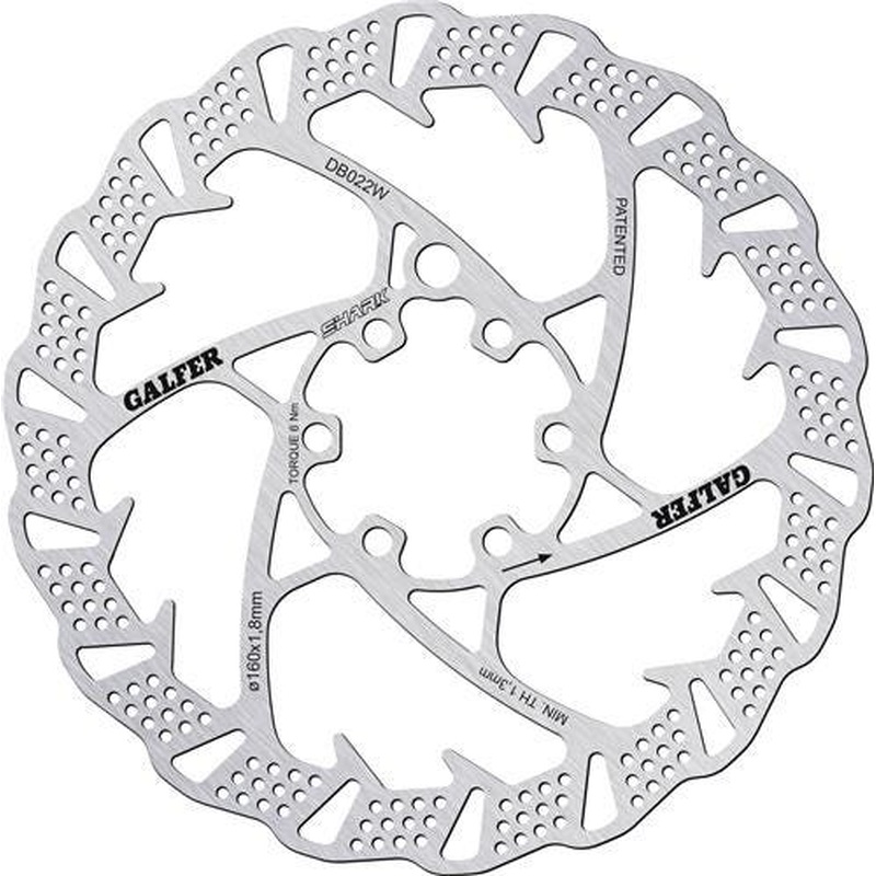Galfer Disc Shark Disc Brake Rotor 160 X 1.8mm