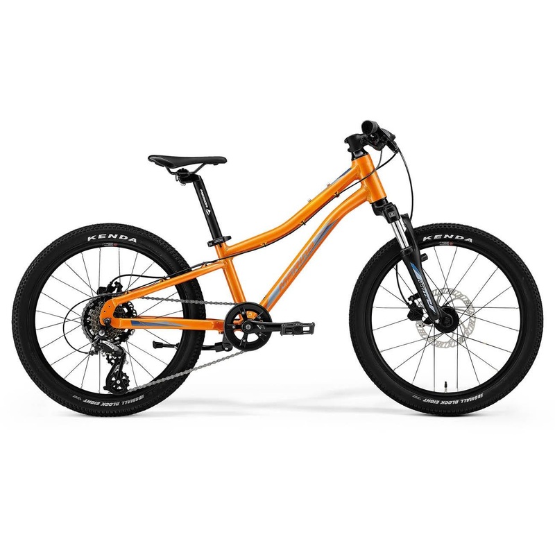 Merida Matts J20 Disc Kids Bike Metallic Orange/Blue