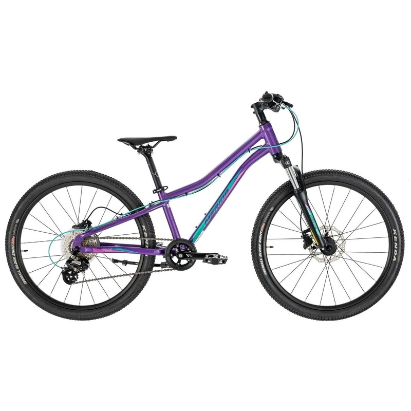 Merida Matts J24 Disc 24'' Kids Bike Dark Purple Pale Pink/Teal