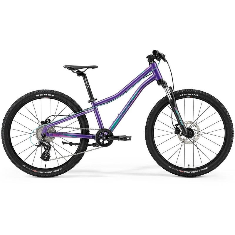Merida Matts J24 Disc Kids Bike Dark Purple/Pale Pink/Teal