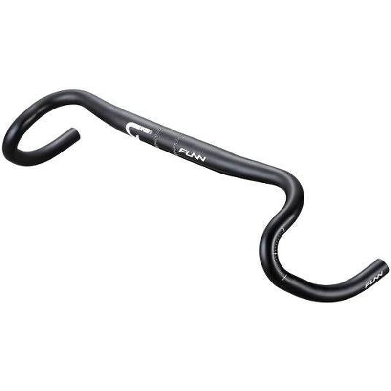 Funn Wide Gravel Handlebar 31.8mm Diameter 480mm Wide Black